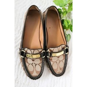 Coach Felisha Brown Signature Loafers